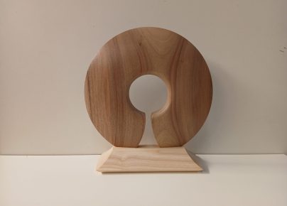 Trophée en bois tourné