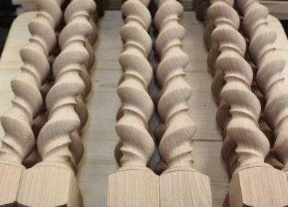 Tourneur sur bois torsade